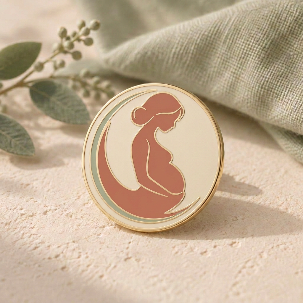 Growing gently badge with the Bump to Baby mark