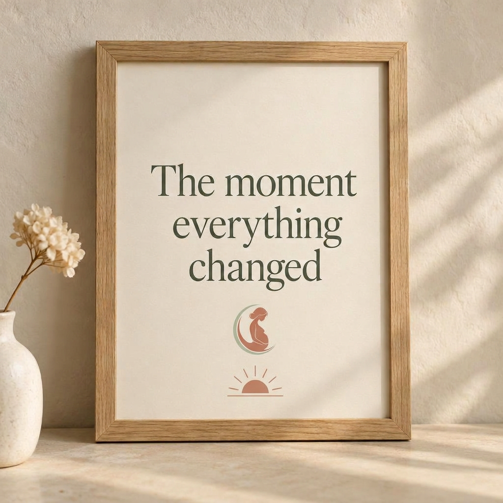 The moment everything changed framed print