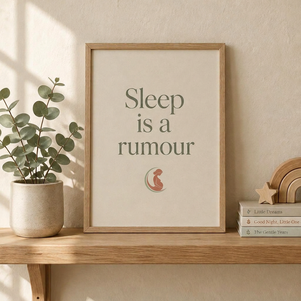Sleep is a rumour framed print