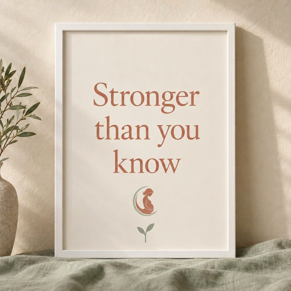 Stronger than you know framed print